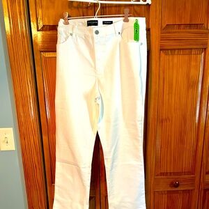 Susan Graver White Jeans Size 16 NWT